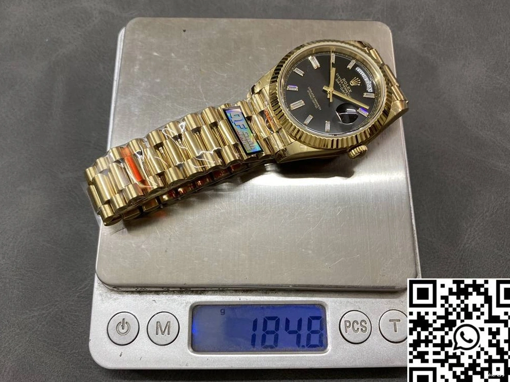 Steel Diamond Date Factory M228238-0059 Dial v5 Hourmarker QF Black Rolex Day Tungsten 0320